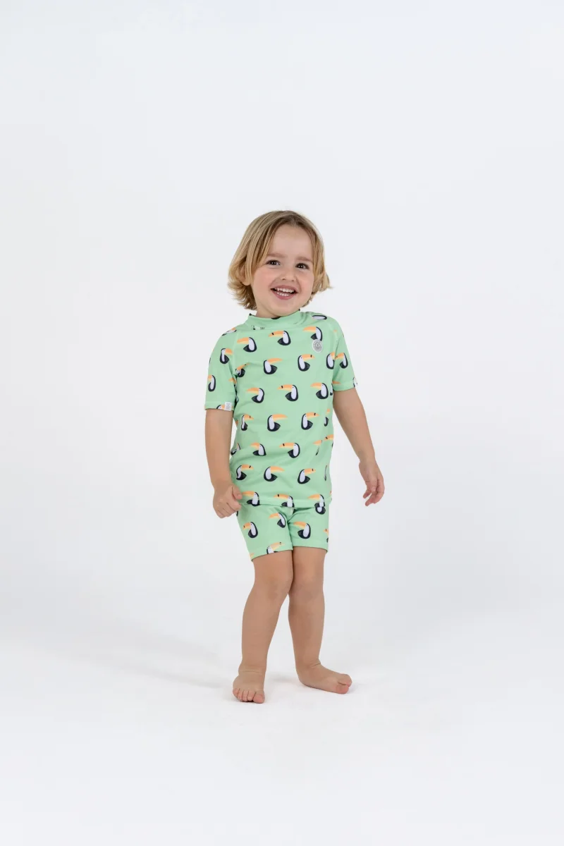 2 PIECE BOY'S SWIMSUIT - Toucan Paradise – Image 2