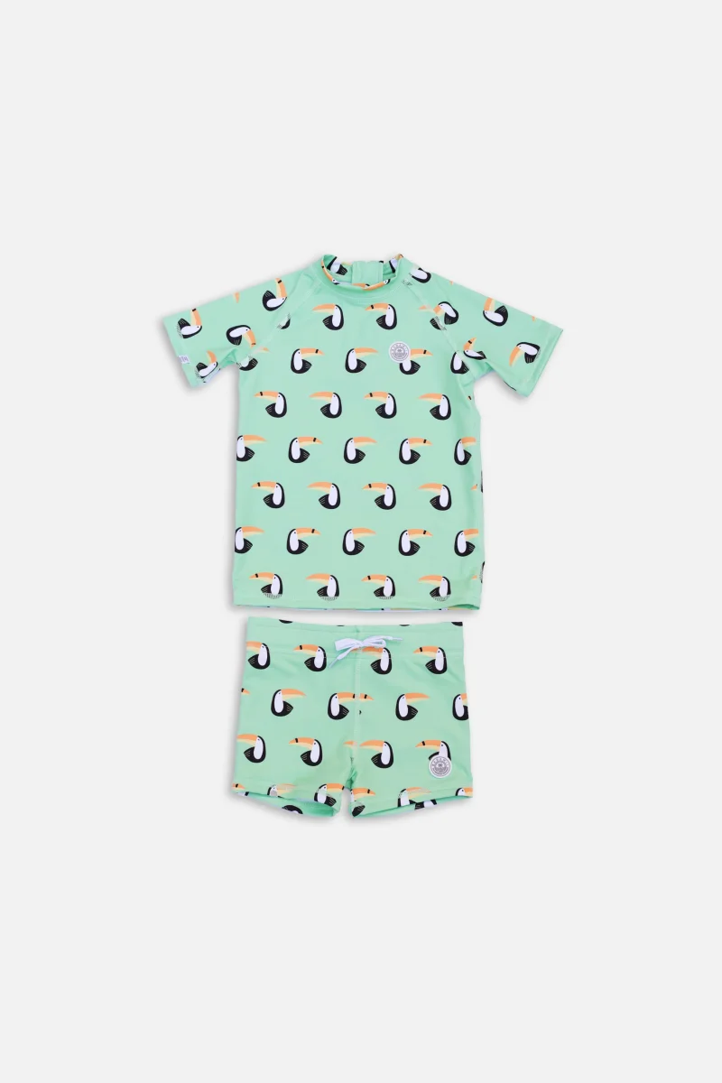2 PIECE BOY'S SWIMSUIT - Toucan Paradise – Image 3