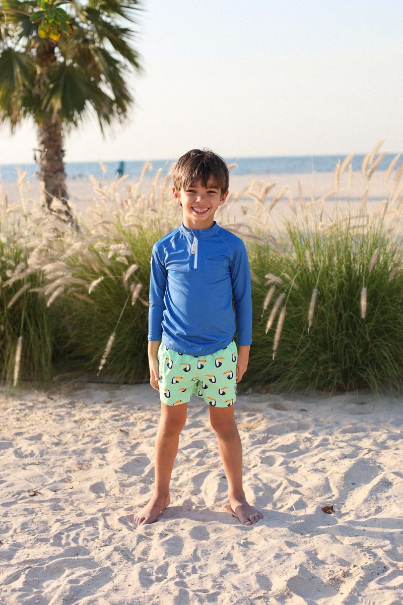 KIDS UV T-SHIRT - LONG SLEEVE - Deep Blue