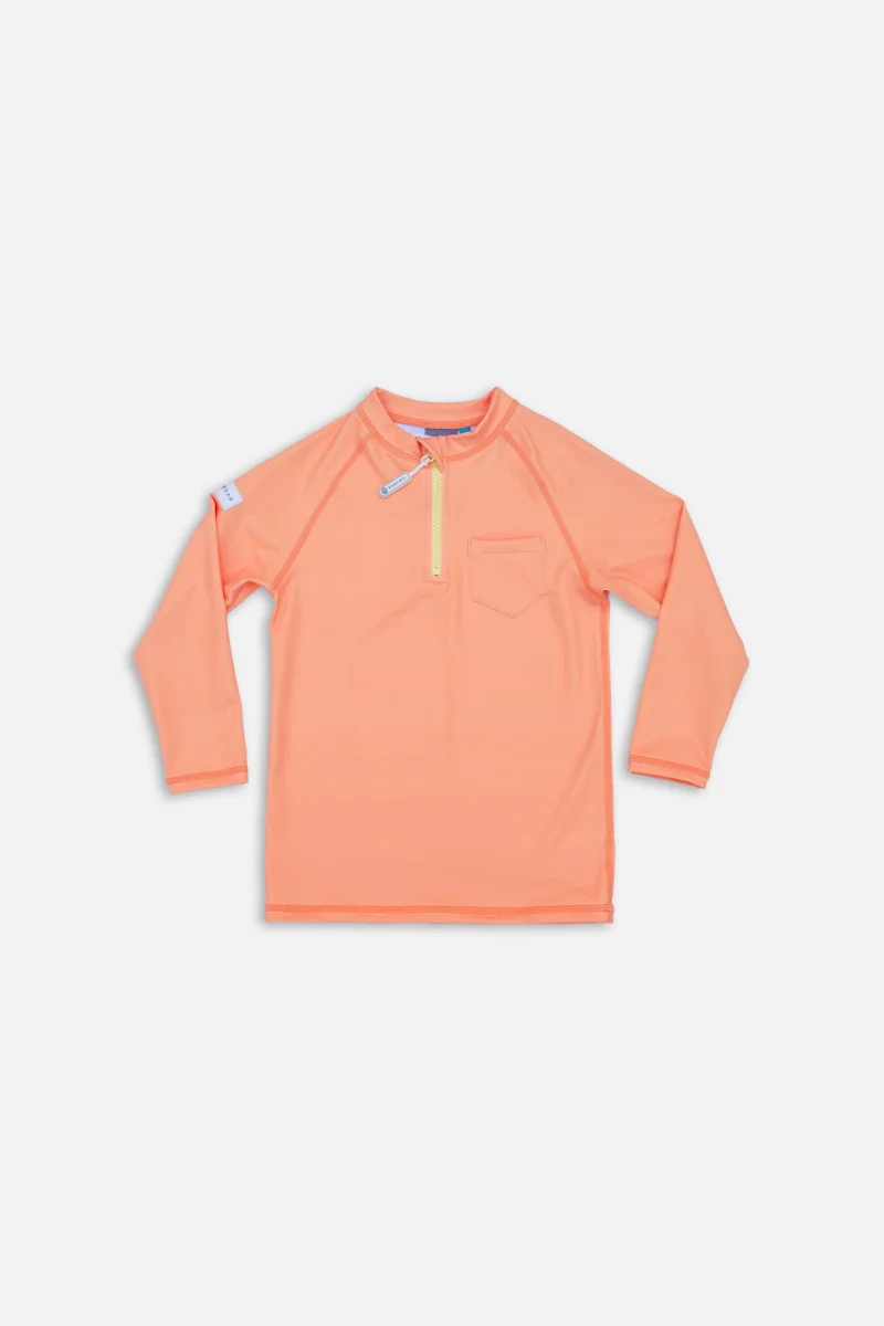 Long sleeve UV protection t-shirt - Papaya Orange – Image 2