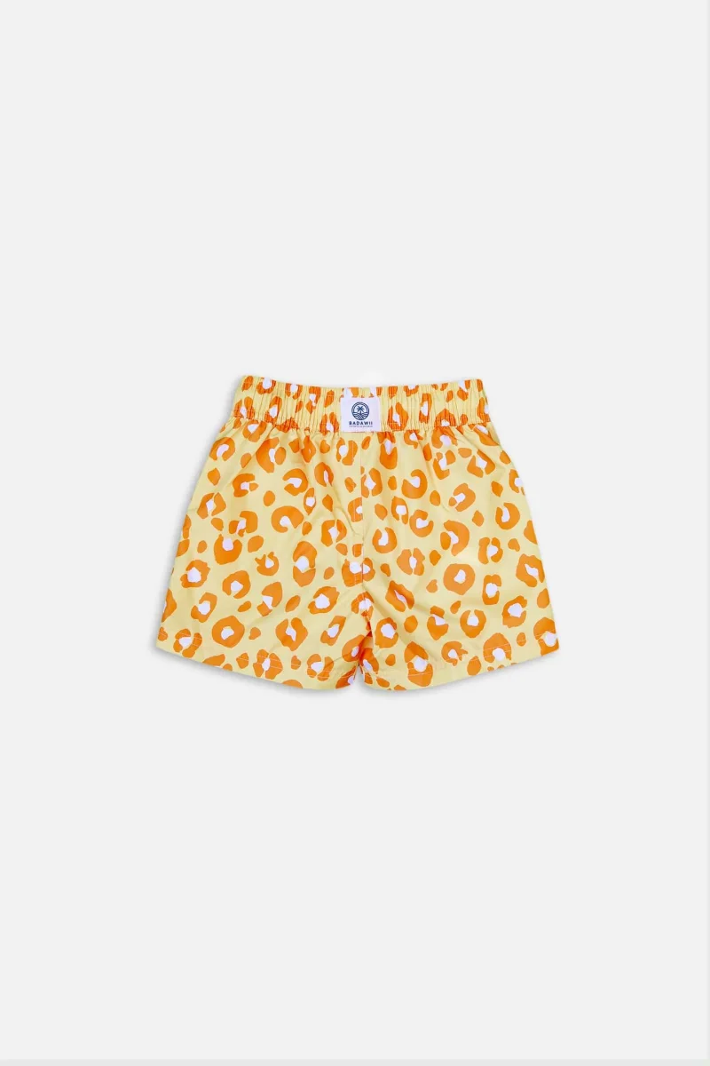 Men's swim shorts - Animal Print Yellow – Image 4