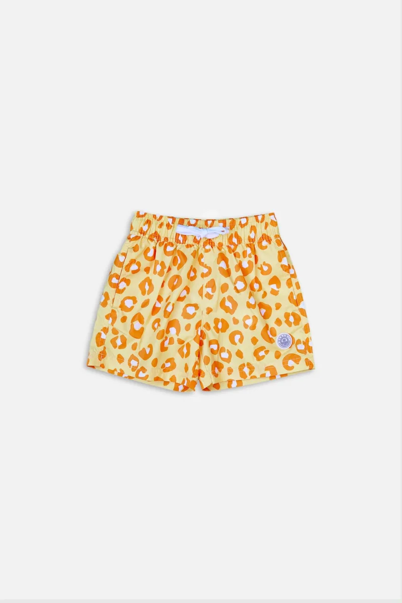 Men's swim shorts - Animal Print Yellow – Image 3