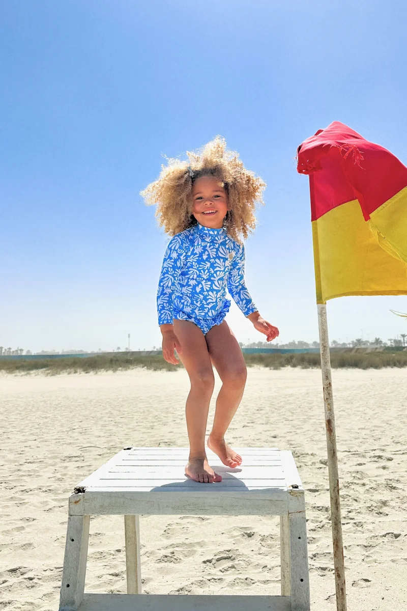 GIRL'S 2 PIECE SWIMSUIT - Deep Sea Corals