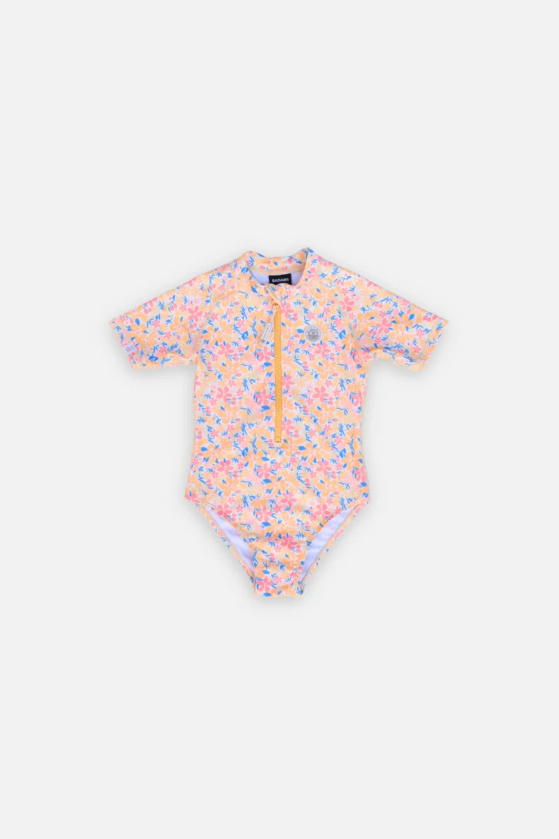 GIRL'S SHORT SLEEVE SWIMSUIT - Summer Bloom – Image 3