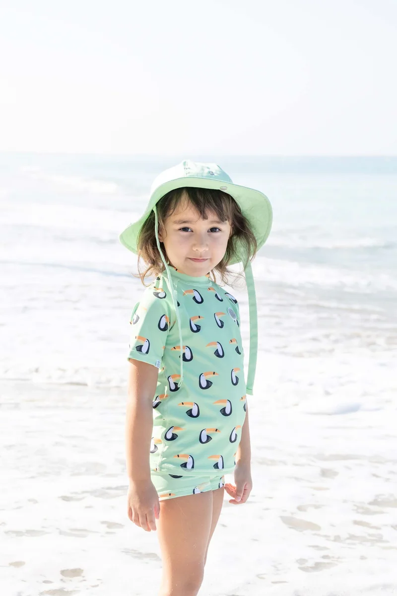 Baby & Kids Sun Hat - Mint Green – Image 2