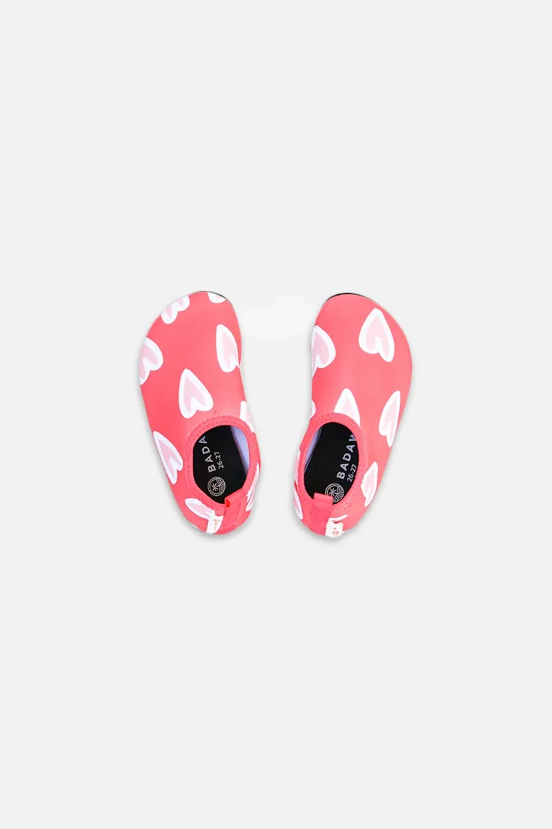 Non-slip bath slippers - Summer Love Red