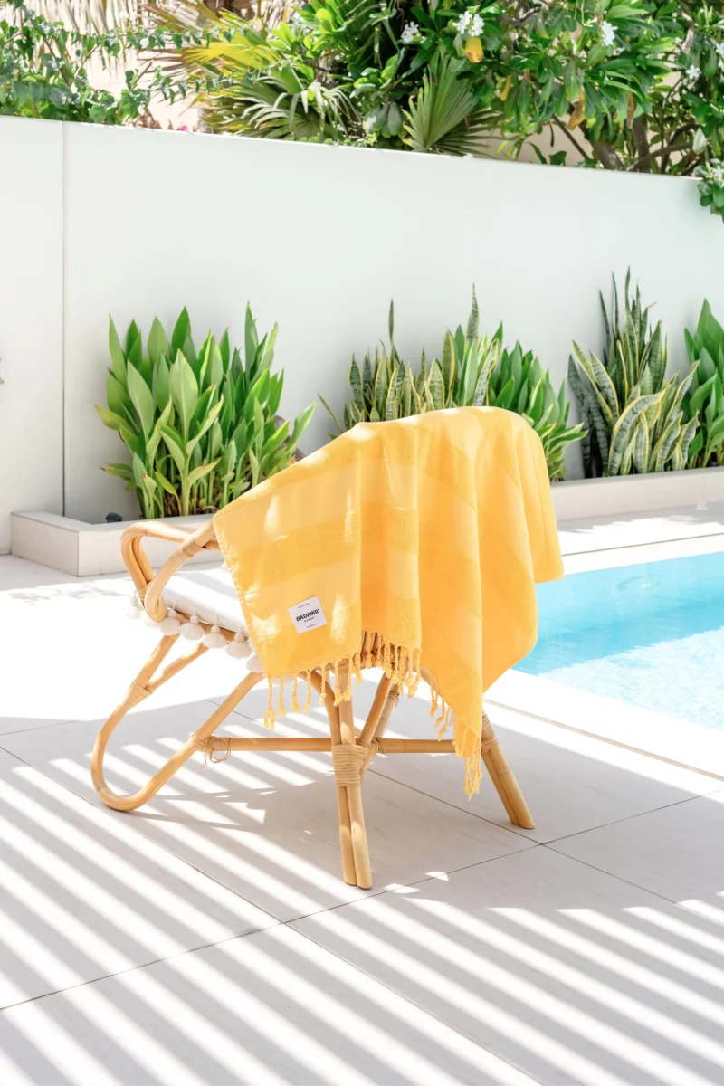 BEACH TOWEL - Yellow – Image 2